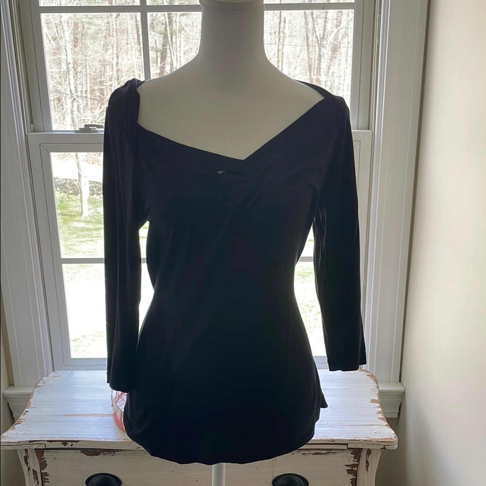 Banana Republic Blue Asymmetrical Blouse